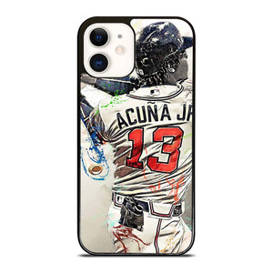 ATLANTA BRAVES ACUNA JR 13 BASEBALL iPhone 12 Case Cover