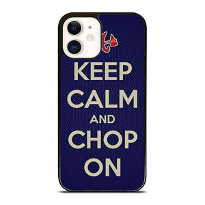 ATLANTA BRAVES CHOP ON BASEBALL iPhone 12 Case Cover ATLANTA BRAVES CHOP ON BASEBALL iPhone 12 Case Cover