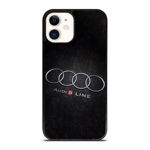 AUDI S LINE CAR EMBLEM iPhone 12 Case Cover AUDI S LINE CAR EMBLEM iPhone 12 Case Cover