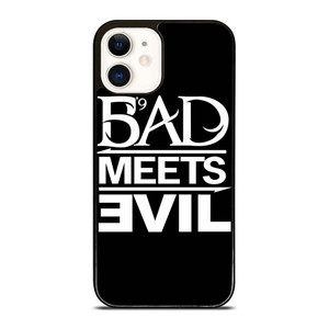 BAD MEETS EVIL RAPPER DUO LOGO iPhone 12 Case Cover BAD MEETS EVIL RAPPER DUO LOGO iPhone 12 Case Cover