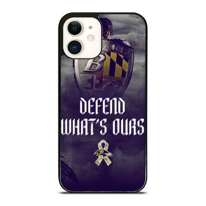 BALTIMORE RAVENS DEFEND WHATS OURS iPhone 12 Case Cover BALTIMORE RAVENS DEFEND WHATS OURS iPhone 12 Case Cover