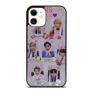 BANGTAN BOYS FACE BTS iPhone 12 Case Cover BANGTAN BOYS FACE BTS iPhone 12 Case Cover