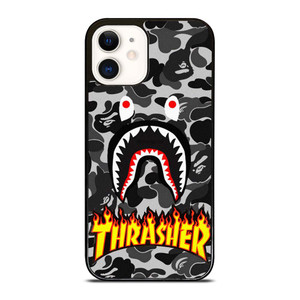 BAPE SHARK THRASHER iPhone 12 Case Cover BAPE SHARK THRASHER iPhone 12 Case Cover