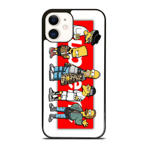 BART SIMPSON X SUPREME LOGO iPhone 12 Case Cover BART SIMPSON X SUPREME LOGO iPhone 12 Case Cover