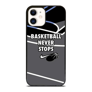 BASKETBALL NEVER STOPS NIKE LOGO iPhone 12 Case Cover BASKETBALL NEVER STOPS NIKE LOGO iPhone 12 Case Cover