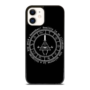 BILL CIPHER WHEEL BLACK iPhone 12 Case Cover BILL CIPHER WHEEL BLACK iPhone 12 Case Cover