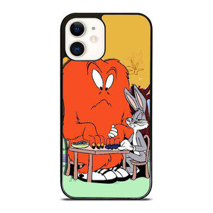 BUGS BUNNY AND GOSSAMER RED LOONEY TUNNES iPhone 12 Case Cover BUGS BUNNY AND GOSSAMER RED LOONEY TUNNES iPhone 12 Case Cover