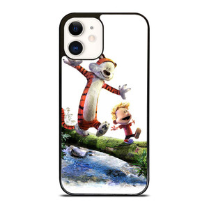 CALVIN AND HOBBES RIVER WOOD iPhone 12 Case Cover CALVIN AND HOBBES RIVER WOOD iPhone 12 Case Cover