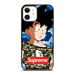 CAMO GOHAN BAPE SUPREME iPhone 12 Case Cover