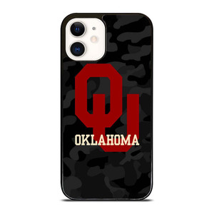 CAMO OKLAHOMA SOONERS LOGO iPhone 12 Case Cover
