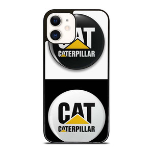 CAT CATERPILLAR WHITE BLACK iPhone 12 Case Cover