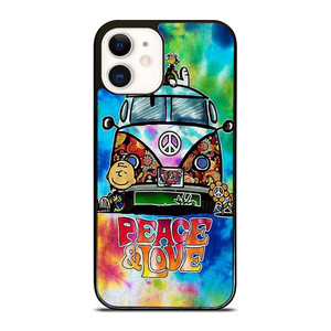CHARLIE BROWN PEANUTS PEACE LOVE iPhone 12 Case Cover