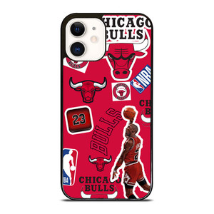 CHICAGO BULLS STICKER BOMB iPhone 12 Case Cover CHICAGO BULLS STICKER BOMB iPhone 12 Case Cover
