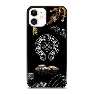 CHROME HEARTS METAL LOGO iPhone 12 Case Cover