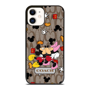 COACH MICKEY MINNIE MOUSE KISS iPhone 12 Case Cover
