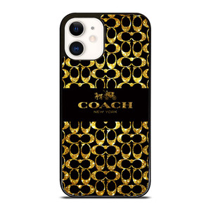 COACH NEW YORK GOLDEN iPhone 12 Case Cover