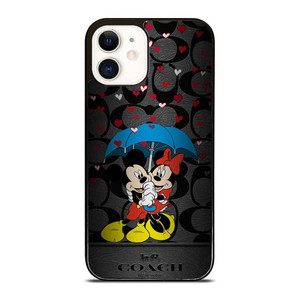COACH NEW YORK MICKEY MINNIE MOUSE UMBRELLA iPhone 12 Case Cover COACH NEW YORK MICKEY MINNIE MOUSE UMBRELLA iPhone 12 Case Cover