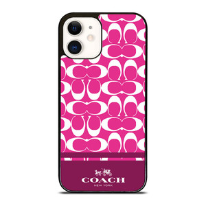 COACH PINK NEW YORK iPhone 12 Case Cover