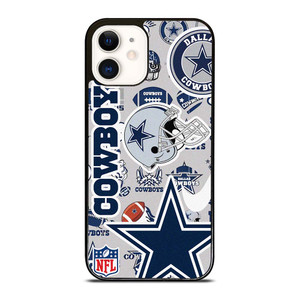 DALLAS COWBOYS NFL STICKER BOMB iPhone 12 Case Cover