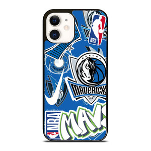 DALLAS MAVERICKS NBA STICKER BOMB iPhone 12 Case Cover