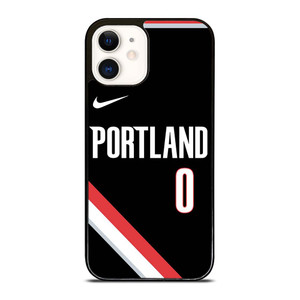 DAMIAN LILLARD PORTLAND TRAIL BLAZERS BLACK iPhone 12 Case Cover