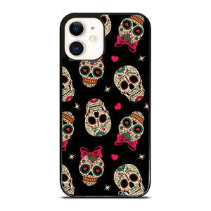 DAY OF THE DEAD CUTE PATTERN iPhone 12 Case Cover DAY OF THE DEAD CUTE PATTERN iPhone 12 Case Cover