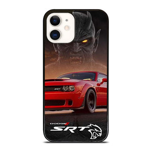 DODGE SRT DEMON CAR LOGO iPhone 12 Case Cover DODGE SRT DEMON CAR LOGO iPhone 12 Case Cover