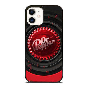 DR PEPPER SODA RED BLACK iPhone 12 Case Cover DR PEPPER SODA RED BLACK iPhone 12 Case Cover