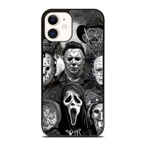 FAMOUS HORROR COLLAGE iPhone 12 Case Cover FAMOUS HORROR COLLAGE iPhone 12 Case Cover