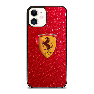 FERRARI DROP WATER RED iPhone 12 Case Cover FERRARI DROP WATER RED iPhone 12 Case Cover
