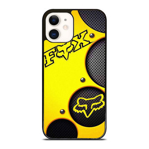 FOX RACING YELLOW METAL iPhone 12 Case Cover FOX RACING YELLOW METAL iPhone 12 Case Cover
