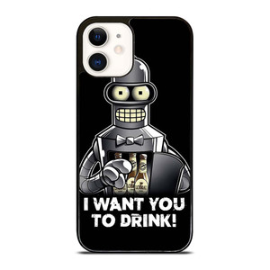 FUTURAMA BENDER QUOTE iPhone 12 Case Cover FUTURAMA BENDER QUOTE iPhone 12 Case Cover