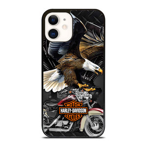 HARLEY DAVIDSON EAGLE METAL LOGO iPhone 12 Case Cover HARLEY DAVIDSON EAGLE METAL LOGO iPhone 12 Case Cover