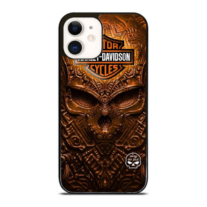 HARLEY DAVIDSON SKULL METAL MOTOR iPhone 12 Case Cover