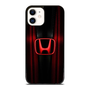 HONDA LOGO RED CARBON iPhone 12 Case Cover HONDA LOGO RED CARBON iPhone 12 Case Cover