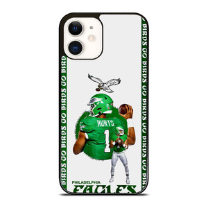 JALEN HURTS PHILADELPHIA STRIPE iPhone 12 Case Cover JALEN HURTS PHILADELPHIA STRIPE iPhone 12 Case Cover