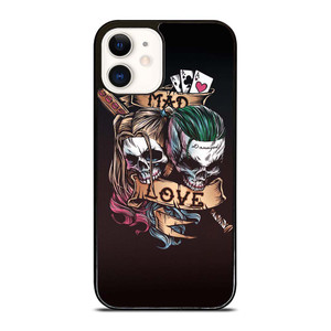 JOKER AND HARLEY QUINN SKULL iPhone 12 Case Cover