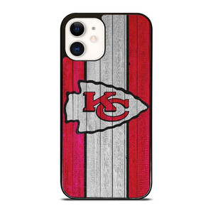 KANSAS CITY CHIEFS WOODEN LOGO iPhone 12 Case Cover