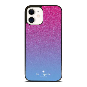 KATE SPADE NEW YORK PINK BLUE GLITTER iPhone 12 Case Cover
