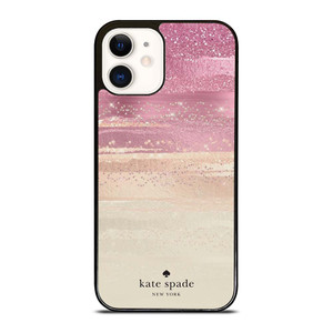 KATE SPADE NEW YORK ROSE GOLD GLITTER iPhone 12 Case Cover