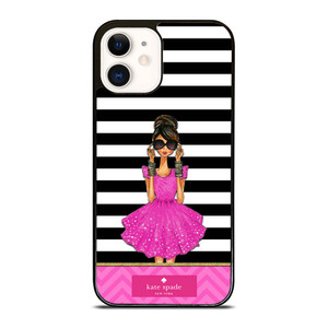 KATE SPADE PINK GIRLS iPhone 12 Case Cover KATE SPADE PINK GIRLS iPhone 12 Case Cover