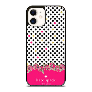 KATE SPADE PINK POLKADOTS iPhone 12 Case Cover KATE SPADE PINK POLKADOTS iPhone 12 Case Cover
