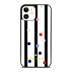 KATE SPADE STRIPE POLKADOTS iPhone 12 Case Cover