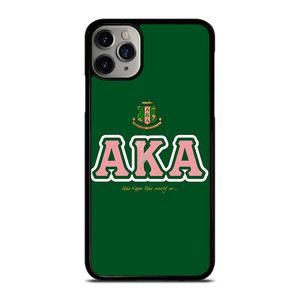 AKA PINK AND GREEN SIMPLE LOGO iPhone 11 Pro Max Case Cover