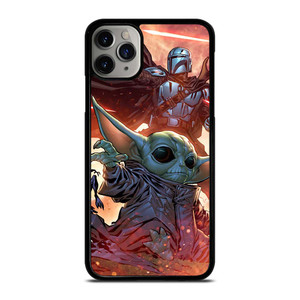 BABY YODA AND THE MANDALORIAN STAR WARS iPhone 11 Pro Max Case Cover