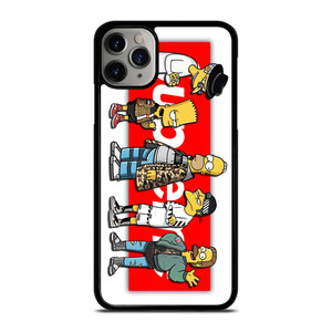 BART SIMPSON X SUPREME LOGO iPhone 11 Pro Max Case Cover