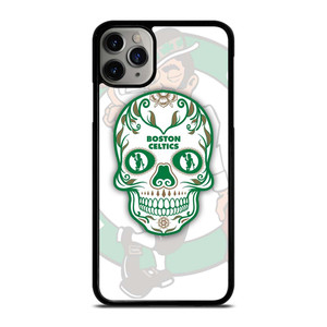BOSTON CELTICS BASKET SKULL iPhone 11 Pro Max Case Cover