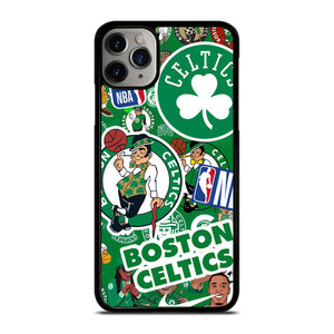 BOSTON CELTICS NBA STICKER BOMB iPhone 11 Pro Max Case Cover