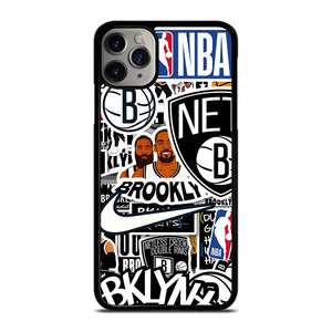 BROOKLYN NETS NBA STICKER BOMB iPhone 11 Pro Max Case Cover