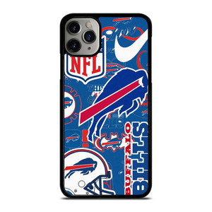 BUFFALO BILLS NFL STICKER BOMB iPhone 11 Pro Max Case Cover
